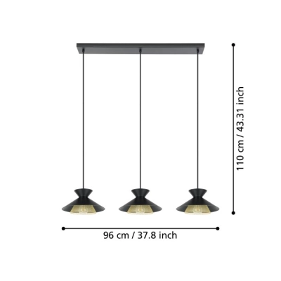 GRIZEDALE Lampa wisząca 43886 EGLO