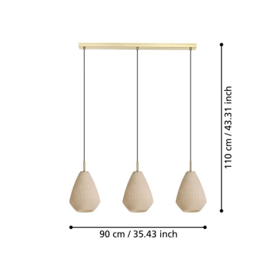 CAPRAROLA Lampa wisząca 900813 EGLO