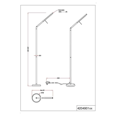 Lampa podłogowa FILIGRAN – 420490132 TRIO