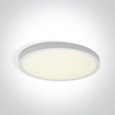 WHITE PLAFON 24W CCTV IP20 230V 62006A/W/V ONE LIGHT