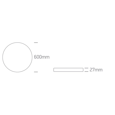 WHITE PLAFON 50W CCTV IP20 230V 62006D/W/V ONE LIGHT