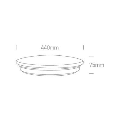 The LED Plafon Range 62026C/W ONE LIGHT