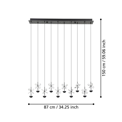 PIANOPOLI 2 Lampa wisząca 390278 EGLO