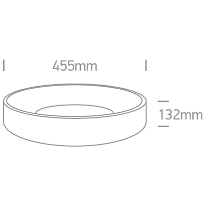 lafabryka.pl The LED Decorative Plafo Round 62132N/BBS/W ONE LIGHT