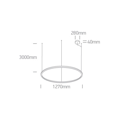 lafabryka.pl LED Circle Rings 62156C/BBS/W ONE LIGHT