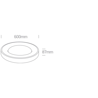 Greta 62182A/BGL/W plafon LED 50W/3000K ONE LIGHT