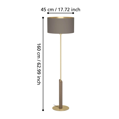 SANTANDRIA Lampa podłogowa 390338 EGLO