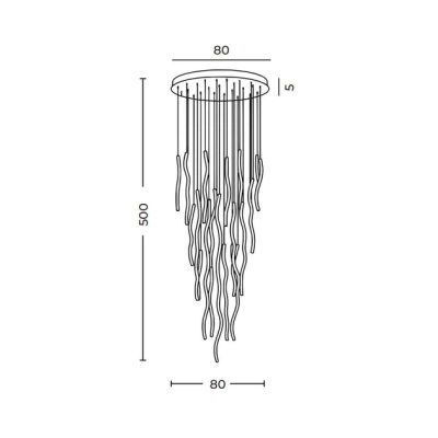 FLOW 41 PENDANT 3-STEP DIMM BLACK AZ6819 AZZARDO
