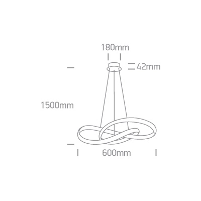 Lampa wisząca The Swirl Range 63066A/B ONE LIGHT