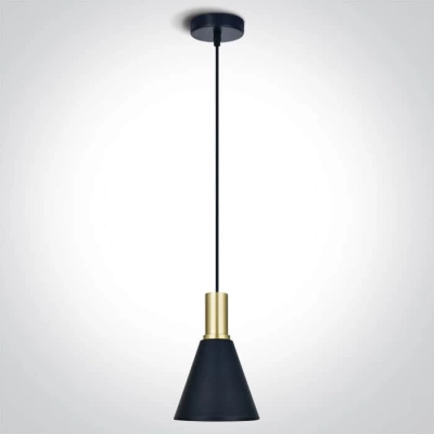 lafabryka.pl Tala 63122/BBS ozdobny zwis w kolorze czarnym+mosiądz mat E27 10W ONE LIGHT