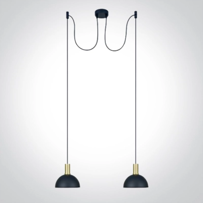 Lampa wisząca Round Pendants 63140B/BBS 2xE27 ONE LIGHT