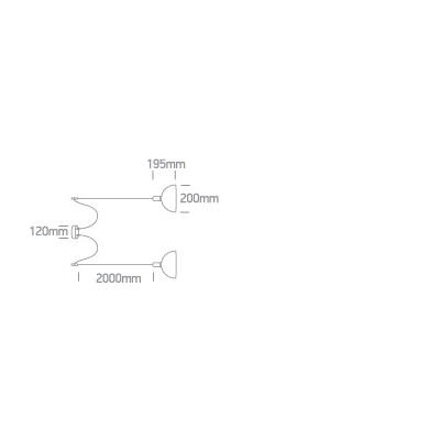 Lampa wisząca Round Pendants 63140B/B 2xE27 ONE LIGHT