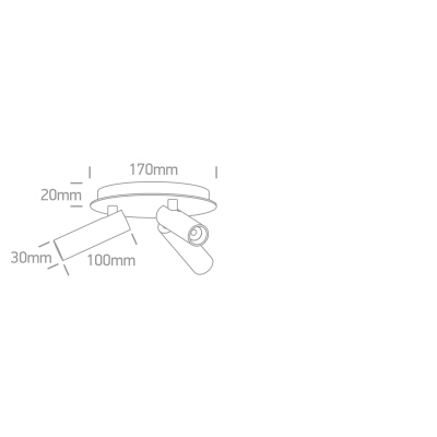 WHITE 3x5W WW IP20 230V 65004D/W/W ONE LIGHT
