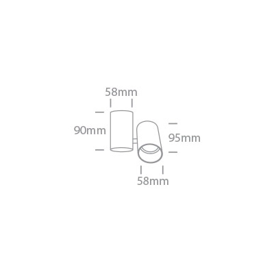 65105E/BS BRASS GU10 10w DARK LIGHT One Light