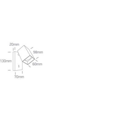 Kinkiet The Retro GU10 Spots 65105NBA/W ONE LIGHT