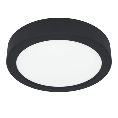 FUEVA 6 Plafon LED 7,5W 2700/4000/6500K czarny okrągły / oprawa natynkowa 901297 EGLO