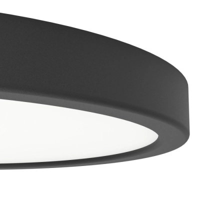 FUEVA 6 Plafon LED 14,2W 2700/4000/6500K IP44 czarny okrągły / oprawa natynkowa 901326 EGLO