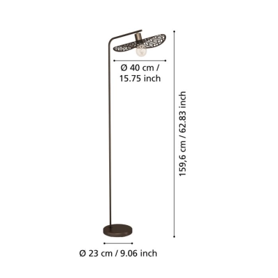 SWABY Lampa podłogowa 44127 EGLO
