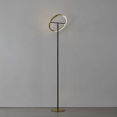 CASTELPOTO Lampa podłogowa LED mosiądz/czarna 2000lm 3000K 901973 EGLO