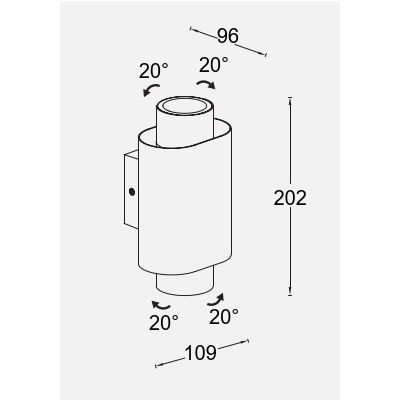 Kinkiet CYPRES 6604002118 LUTEC