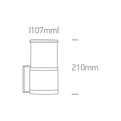 Kinkiet The E27 Tube Lights Die cast 67094/BR ONE LIGHT