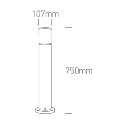 Lampa stojąca The E27 Tube Lights Die cast 67102/AN ONE LIGHT