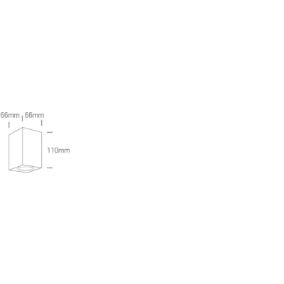 The GU10 Outdoor Cube Lights ABS+PC ONE 67142D/AN LIGHT