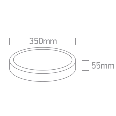 WHITE PLAFON 35W CCTV IP65 230V 35cm 67220B/W/V ONE LIGHT