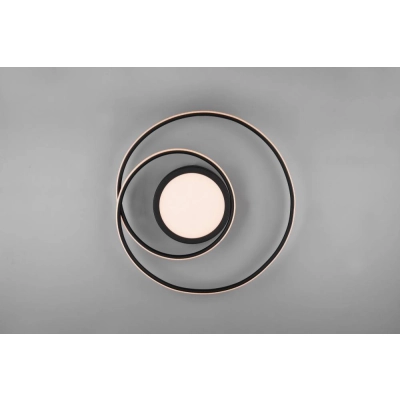 lafabryka.pl Lampa sufitowa LED czarna YAVA 672310232 TRIO