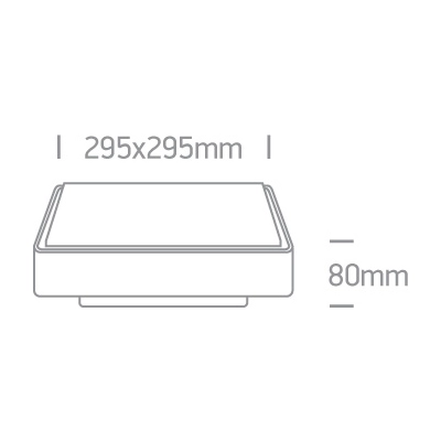 GREY LED PLAFON 16W WW IP65 EMERGENCY 3hrs 230V 67282ANE/G/W ONE LIGHT