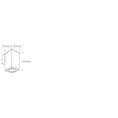 lafabryka.pl The GU10 Outdoor Cubes Die cast 67426B/BR ONE LIGHT