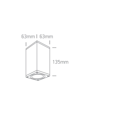 lafabryka.pl The GU10 Outdoor Cubes Die cast 67426D/BR ONE LIGHT