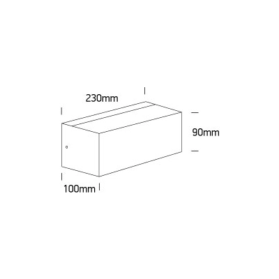 Indoor/Outdoor Wall Light 67518/AN IP65 ONE LIGHT