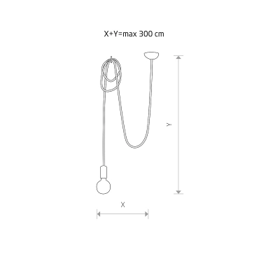 Lampa wisząca  SPIDER BLACK 6792