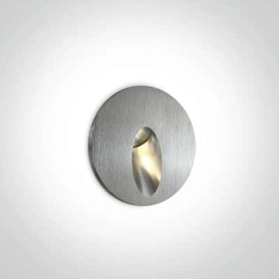 Oświetlenie schodowe Indoor/Outdoor Dark Light Wall Recessed 68030/AL/W IP54 ONE LIGHT