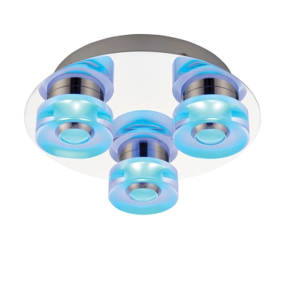 lafabryka.pl Plafon RITA 3LT FLUSH RGB REMOTE 68911 ENDON