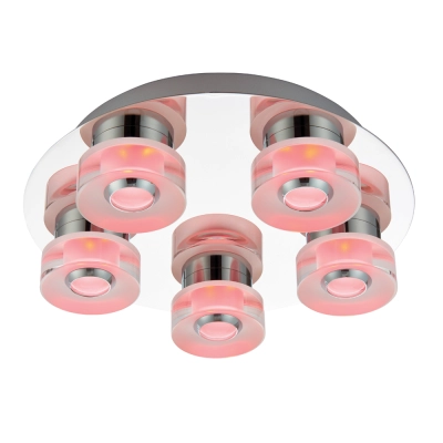 lafabryka.pl Plafon RITA 5LT FLUSH RGB REMOTE 68913 ENDON
