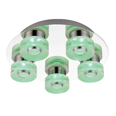 lafabryka.pl Plafon RITA 5LT FLUSH RGB REMOTE 68913 ENDON