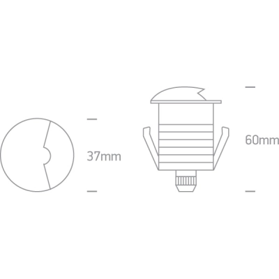 Oprawa wpuszczana The Inground Mini Series Natural Aluminium 69042A/AL/W IP67 ONE LIGHT