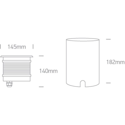 Wpust do gruntu The COB Inground Range Stainless steel IP67 69050/W ONE LIGHT