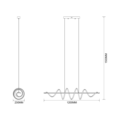 Lampa wisząca ESERO MS902-GD ZUMA LINE