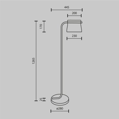 Lampa podłogowa Cabaret MOD170FL-L8BS3K Maytoni
