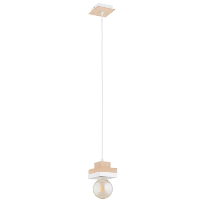 Lampa wisząca MIKO 1xE27 Biała 61543 ALFA