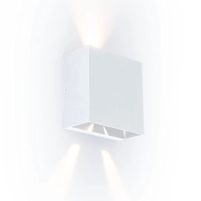 lafabryka.pl Kinkiet zewnętrzny LED biały IP54 GEMINI BEAM 5104003032 LUTEC