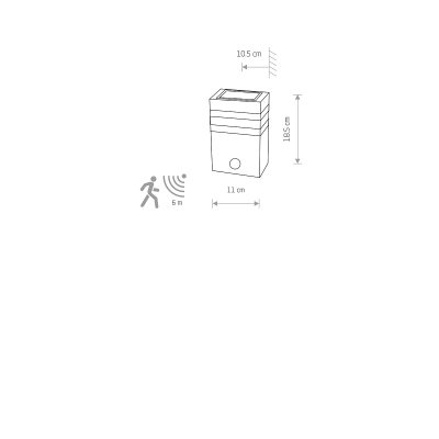 Kinkiet RIO SENSOR 7017 IP54