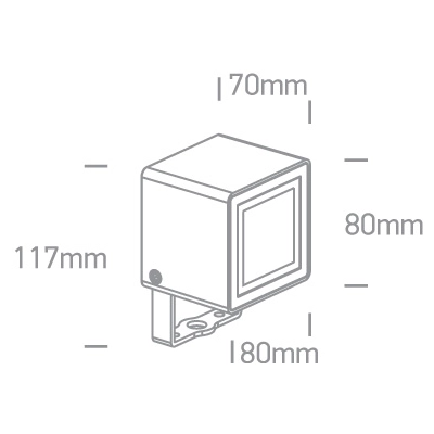 Reflektor The Garden Square Spots IP65 7052/AN/W ONE LIGHT