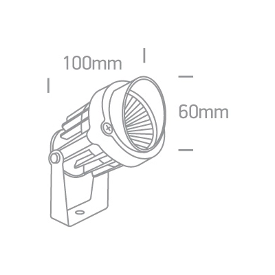Reflektor LED Garden Spots IP65 7068/B/W ONE LIGHT