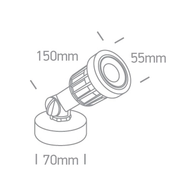 Reflektor LED Garden Spots IP65 7070/W ONE LIGHT