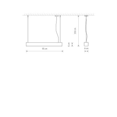lafabryka.pl Lampa wisząca SOFT LED 90X6 7547 Nowodvorski