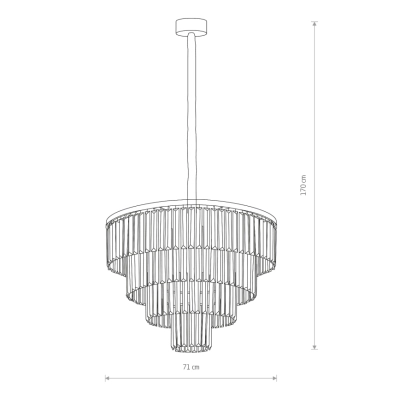 lafabryka.pl CRISTAL BLACK L zwis 7614 Nowodvorski